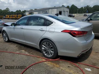 2017 Genesis G80 3.8L with VIN KMHGN4JE5HU182151, listed as a Copart auction lot 71682794 with 57,024 mi miles and Salvage Title. Bid and sale history available at carsss.com. Image 2.