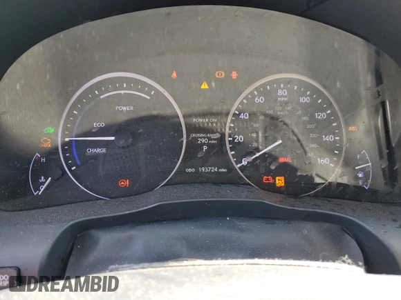 2014 Lexus ES 300h with VIN JTHBW1GG2E2051025, listed as a Copart auction lot 56719295 with 193,724 mi miles and Salvage title. Bid and sale history available at DreamBid. Image 9.