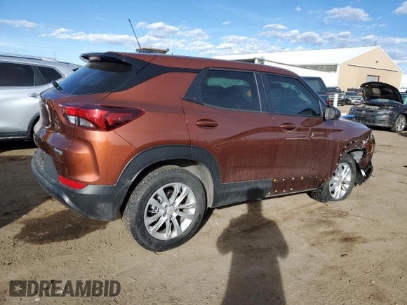 2021 Chevrolet TrailBlazer LS with VIN KL79MNSL0MB076812, listed as a Copart auction lot 46640155 with 20,763 mi miles and Salvage Title. Bid and sale history available at carsss.com. Image 3.