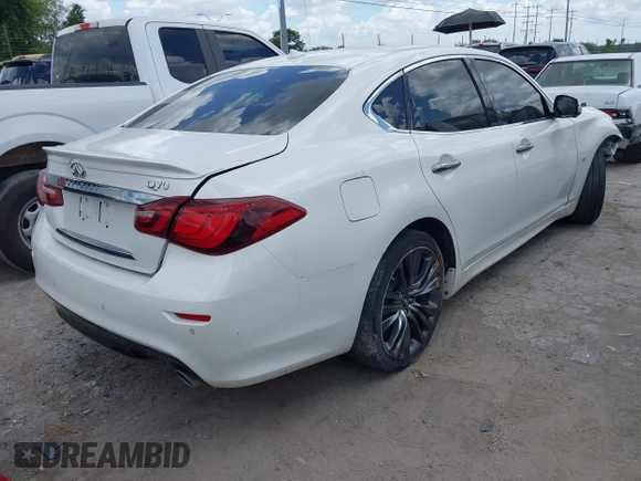 2017 Infiniti Q70 3.7 z VIN JN1BY1AP3HM741611, wystawiony jako IAAI lot #42596422 z przebiegiem 90 375 mil mil oraz . Historia ofert i sprzedaży dostępna na DreamBid. Obrazek 4.
