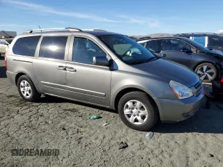 2010 Kia Sedona LX with VIN KNDMG4C39A6351207, listed as a Copart auction lot 76838564 with 210,642 mi miles and Salvage Title. Bid and sale history available at carsss.com. Image 4.