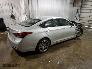 2019 Genesis G80 3.8L with VIN KMTFN4JE8KU309774, listed as a Copart auction lot 87968845 with 32,621 mi miles and Salvage Title. Bid and sale history available at carsss.com. Image 3.