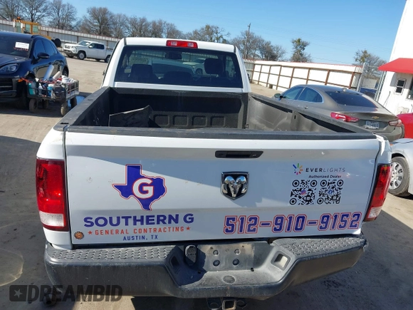 2019 Ram 1500 Classic Tradesman with VIN 3C6JR6DT1KG509991, listed as a IAAI auction lot 41659174 with 186,153 mi miles. Bid and sale history available at carsss.com. Image 16.