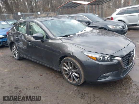 2018 Mazda 3 Touring with VIN 3MZBN1V35JM174323, listed as a IAAI auction lot 41412732 with 80,008 mi miles. Bid and sale history available at carsss.com. Image 1.