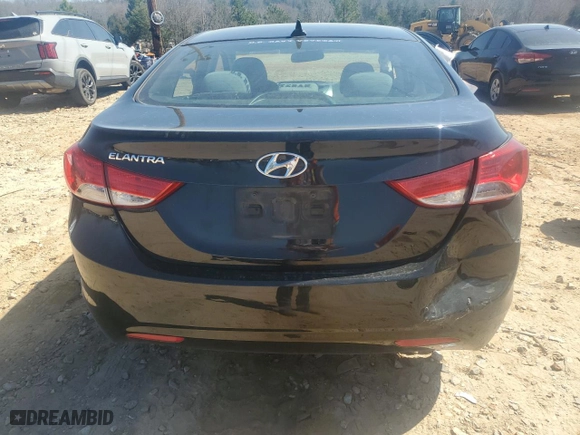2013 Hyundai Elantra GLS with VIN 5NPDH4AE2DH385307, listed as a Copart auction lot 49011685 with 187,731 mi miles and Salvage Title. Bid and sale history available at carsss.com. Image 6.
