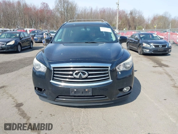 2013 Infiniti JX35 with VIN 5N1AL0MM2DC349038, listed as a IAAI auction lot 42087824 with 162,200 mi miles. Bid and sale history available at carsss.com. Image 12.