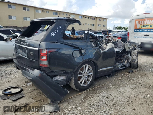 2016 Land Rover Range Rover with VIN SALGR2VF7GA281790, listed as a Copart auction lot 70273214 with 0 mi miles and Non Repairable. Bid and sale history available at carsss.com. Image 3.