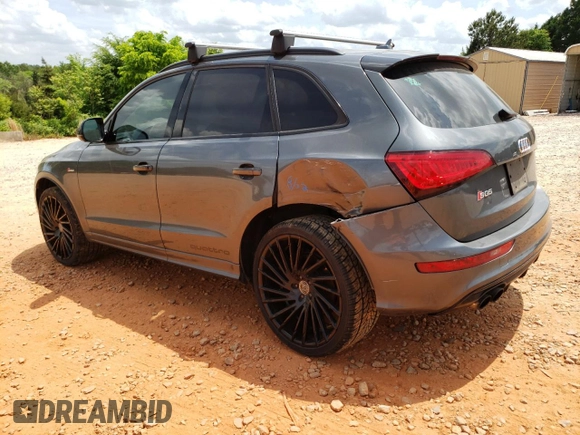 2017 Audi SQ5 Premium Plus with VIN WA1CCAFP5HA009940, listed as a Copart auction lot 55083185 with 106,962 mi miles and Salvage title. Bid and sale history available at DreamBid. Image 2.