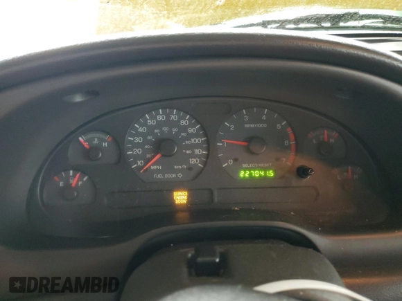 2004 Ford Mustang Deluxe with VIN 1FAFP444X4F116776, listed as a Copart auction lot 46214525 with 227,041 mi miles and Salvage Title. Bid and sale history available at carsss.com. Image 9.