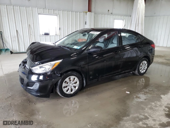 2016 Hyundai Accent SE with VIN KMHCT4AE3GU043509, listed as a Copart auction lot 52686345 with 46,066 mi miles and Salvage Title. Bid and sale history available at carsss.com. Image 1.