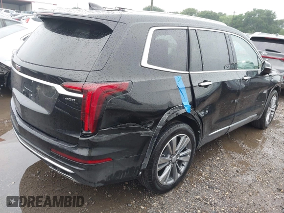2025 Cadillac XT6 FWD Premium Luxury with VIN 1GYKPCRS3SZ120054, listed as a IAAI auction lot 42166157 with 16,280 mi miles and . Bid and sale history available at DreamBid. Image 4.