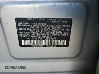 2018 Subaru Forester z VIN JF2SJABC7JH568026, wystawiony jako Copart lot #55520125 z przebiegiem 59 930 mil mil oraz Szkoda całkowita • Salvage title. Historia ofert i sprzedaży dostępna na DreamBid. Obrazek 13.