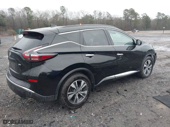 2023 Nissan Murano SV with VIN 5N1AZ2BJ1PC121300, listed as a IAAI auction lot 41627346 with 58,649 mi miles. Bid and sale history available at carsss.com. Image 4.