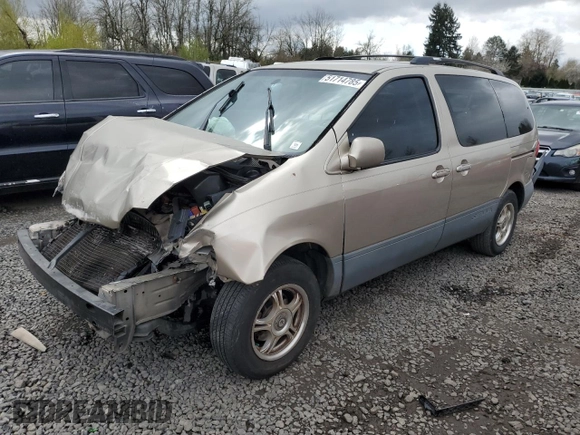 2002 Toyota Sienna LE with VIN 4T3ZF13C32U461354, listed as a Copart auction lot 51714785 with 342,576 mi miles and Salvage Title. Bid and sale history available at carsss.com. Image 1.