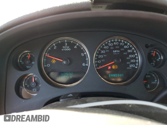 2008 Chevrolet Suburban LT w/3LT with VIN 3GNFK16388G165630, listed as a Copart auction lot 75897524 with 135,573 mi miles and Salvage Title. Bid and sale history available at carsss.com. Image 9.