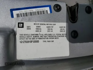 2005 Chevrolet Malibu Maxx LS z VIN 1G1ZT62815F129303, wystawiony jako Copart lot #52362305 z przebiegiem 148 639 mil mil oraz Szkody całkowita. Historia ofert i sprzedaży dostępna na DreamBid. Obrazek 12.