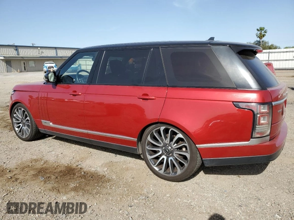 2016 Land Rover Range Rover Supercharged with VIN SALGS3EF9GA260742, listed as a Copart auction lot 49977975 with 98,159 mi miles and Salvage Title. Bid and sale history available at carsss.com. Image 2.