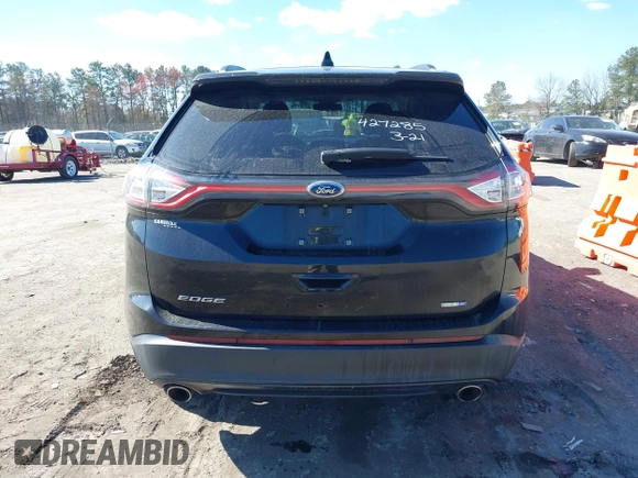 2017 Ford Edge SE with VIN 2FMPK4G95HBB33735, listed as a IAAI auction lot 41882934 with 1 mi miles. Bid and sale history available at carsss.com. Image 15.
