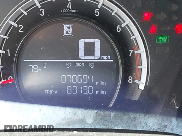 2018 Honda CR-V LX with VIN 5J6RW5H31JL000794, listed as a IAAI auction lot 41864939 with 78,694 mi miles and . Bid and sale history available at DreamBid. Image 15.