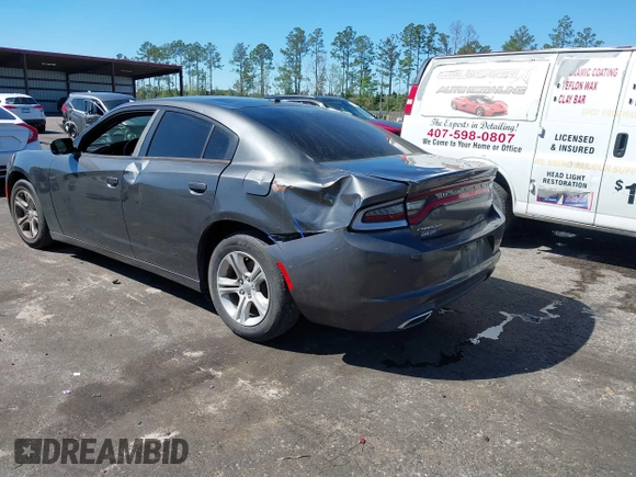 2019 Dodge Charger SXT with VIN 2C3CDXBG3KH748314, listed as a IAAI auction lot 41817204 with 93,266 mi miles. Bid and sale history available at carsss.com. Image 3.