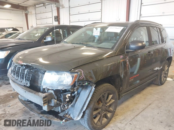 2016 Jeep Compass 75th Anniversary with VIN 1C4NJCBB0GD760290, listed as a IAAI auction lot 41279623 with 174,316 mi miles and . Bid and sale history available at DreamBid. Image 2.