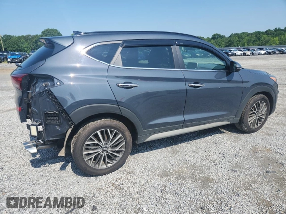 2021 Hyundai Tucson Ultimate with VIN KM8J33AL9MU343048, listed as a Copart auction lot 57421225 with 43,322 mi miles and Salvage title. Bid and sale history available at DreamBid. Image 3.
