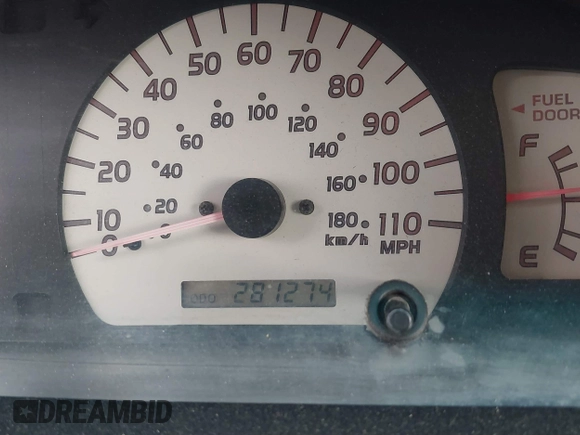 2001 Toyota Tacoma PreRunner with VIN 5TEGN92N11Z832042, listed as a IAAI auction lot 41465622 with 281,274 mi miles. Bid and sale history available at carsss.com. Image 7.