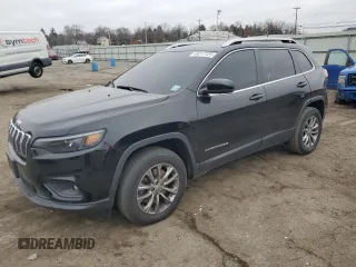 2021 Jeep Cherokee Latitude Lux with VIN 1C4PJMMX1MD175124, listed as a Copart auction lot 49217725 with 50,088 mi miles and Salvage Title. Bid and sale history available at carsss.com. Image 1.