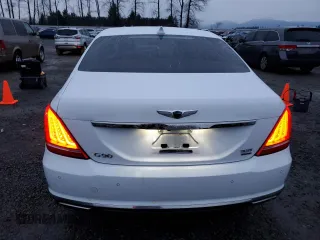 2017 Genesis G90 Premium with VIN KMHG34JA8HU033526, listed as a Copart auction lot 84528214 with 74,423 mi miles and Salvage Title. Bid and sale history available at DreamBid. Image 6.