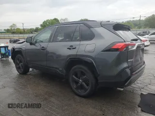 2021 Toyota RAV4 Hybrid XSE with VIN 4T3E6RFVXMU032385, listed as a Copart auction lot 53966625 with 113,506 mi miles and Salvage title. Bid and sale history available at DreamBid. Image 2.