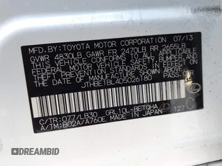 2013 Lexus GS 350 z VIN JTHBE1BL4D5026180, wystawiony jako IAAI lot #41534299 z przebiegiem Nie podano mil oraz . Historia ofert i sprzedaży dostępna na DreamBid. Obrazek 9.
