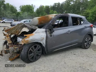 2019 Nissan Kicks S z VIN 3N1CP5CU3KL500554, wystawiony jako Copart lot #58175215 z przebiegiem Nie podano mil oraz Szkoda całkowita • Salvage title. Historia ofert i sprzedaży dostępna na DreamBid. Obrazek 1.