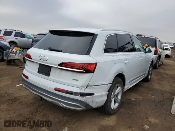 2020 Audi Q7 Premium z VIN WA1AXAF77LD001065, wystawiony jako Copart lot #42515984 z przebiegiem 26 796 mil mil oraz . Historia ofert i sprzedaży dostępna na DreamBid. Obrazek 3.