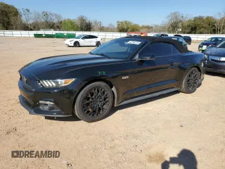 2015 Ford Mustang GT Premium with VIN 1FATP8FF0F5332038, listed as a Copart auction lot 48799725 with 105,866 mi miles and Salvage Title. Bid and sale history available at DreamBid. Image 1.