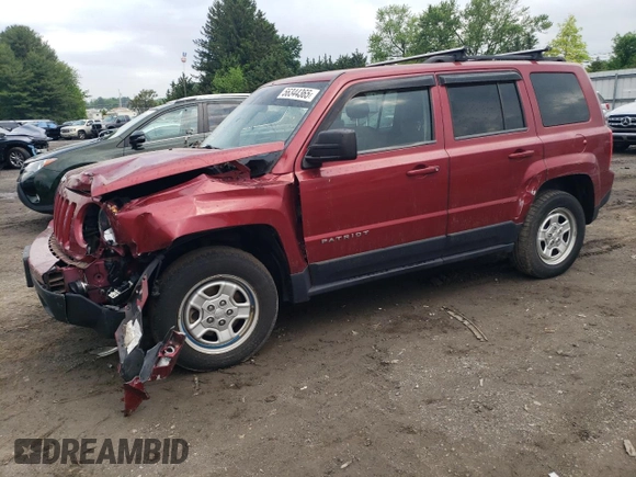 2013 Jeep Patriot Sport z VIN 1C4NJRBB8DD263521, wystawiony jako Copart lot #56344365 z przebiegiem 75 287 mil mil oraz Szkoda całkowita • Salvage title. Historia ofert i sprzedaży dostępna na DreamBid. Obrazek 1.