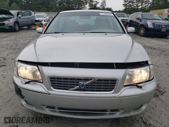 2005 Volvo S80 with VIN YV1TS592351410022, listed as a Copart auction lot 71166454 with 168,140 mi miles and Salvage Title. Bid and sale history available at carsss.com. Image 5.
