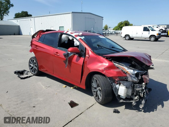 2017 Toyota Prius Two with VIN JTDKBRFUXH3054014, listed as a Copart auction lot 54104105 with 0 mi miles and Salvage Title. Bid and sale history available at carsss.com. Image 4.
