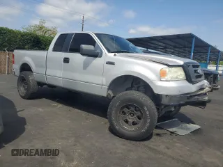 2006 Ford F-150 XLT with VIN 1FTPX12566KC51949, listed as a Copart auction lot 53346765 with 129,284 mi miles and Salvage title. Bid and sale history available at DreamBid. Image 4.
