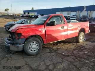 2014 Ford F-150 XL with VIN 1FTMF1CM7EKE03408, listed as a Copart auction lot 49476155 with 217,914 mi miles and Salvage Title. Bid and sale history available at carsss.com. Image 1.