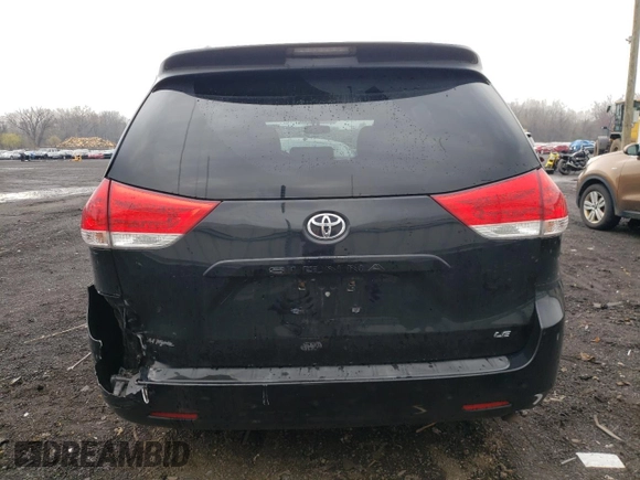 2014 Toyota Sienna LE AAS with VIN 5TDKK3DC7ES466988, listed as a Copart auction lot 53277255 with 130,706 mi miles and Salvage Title. Bid and sale history available at carsss.com. Image 6.