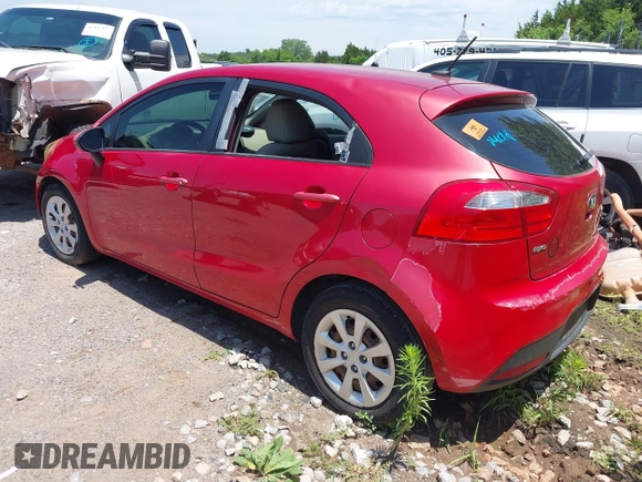 2013 Kia Rio SX with VIN KNADN5A37D6191148, listed as a IAAI auction lot 42502089 with Not provided miles and . Bid and sale history available at DreamBid. Image 3.