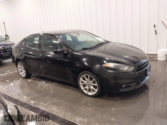 2013 Dodge Dart SXT with VIN 1C3CDFBA4DD294483, listed as a IAAI auction lot 41792715 with 100,821 mi miles. Bid and sale history available at carsss.com. Image 1.