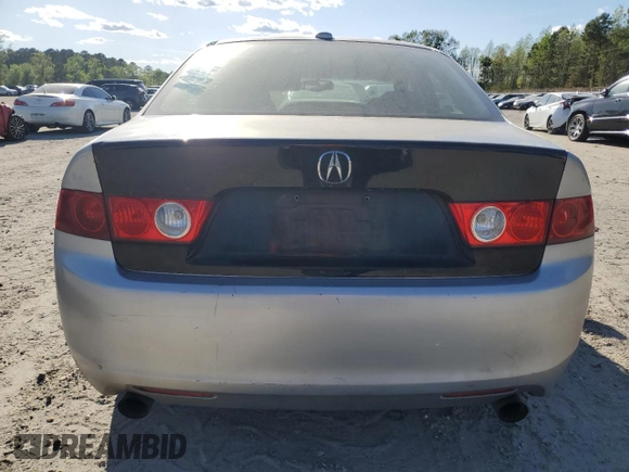 2005 Acura TSX with VIN JH4CL96925C027512, listed as a Copart auction lot 53091435 with 270,594 mi miles and Salvage Title. Bid and sale history available at carsss.com. Image 6.