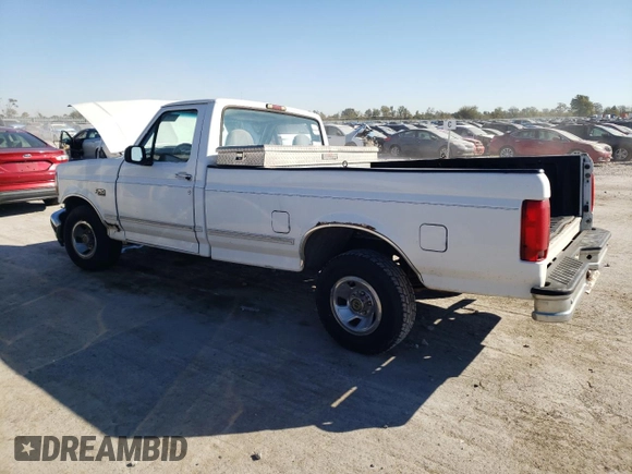 1996 Ford F-150 Special with VIN 1FTEF15Y0TNA27179, listed as a Copart auction lot 77097914 with 339,285 mi miles and Salvage Title. Bid and sale history available at carsss.com. Image 2.