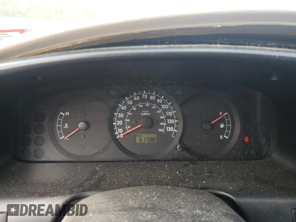 2003 Kia Spectra with VIN KNAFB121935241589, listed as a Copart auction lot 71933194 with 61,738 mi miles and Salvage Title. Bid and sale history available at DreamBid. Image 9.