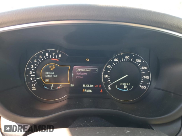 2016 Lincoln MKC Reserve with VIN 5LMCJ3C97GUJ16121, listed as a Copart auction lot 45332655 with 88,308 mi miles and Salvage Title. Bid and sale history available at DreamBid. Image 9.