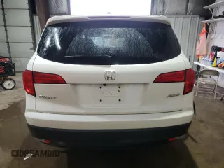 2016 Honda Pilot EX with VIN 5FNYF6H3XGB066361, listed as a Copart auction lot 49820645 with 106,666 mi miles and Salvage Title. Bid and sale history available at carsss.com. Image 6.