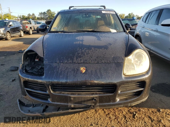 2005 Porsche Cayenne S with VIN WP1AB29P65LA63165, listed as a Copart auction lot 70038744 with 192,060 mi miles and Salvage Title. Bid and sale history available at carsss.com. Image 5.