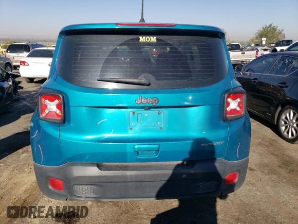 2020 Jeep Renegade Jeepster with VIN ZACNJAAB8LPL86493, listed as a Copart auction lot 72620614 with 133,915 mi miles and Salvage title. Bid and sale history available at DreamBid. Image 6.