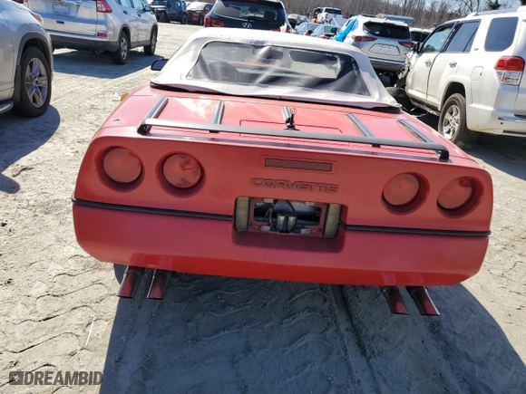 1989 Chevrolet Corvette with VIN 1G1YY3186K5109742, listed as a Copart auction lot 45378375 with 104,385 mi miles and Salvage Title. Bid and sale history available at carsss.com. Image 6.